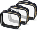 TSA Approved Travel Toiletry Bag, 3 Pack Clear Makeup Bags by FAYORORY