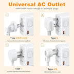 PD100W GaN Universal Travel Adapter, International Power Adapter in One - Image 5