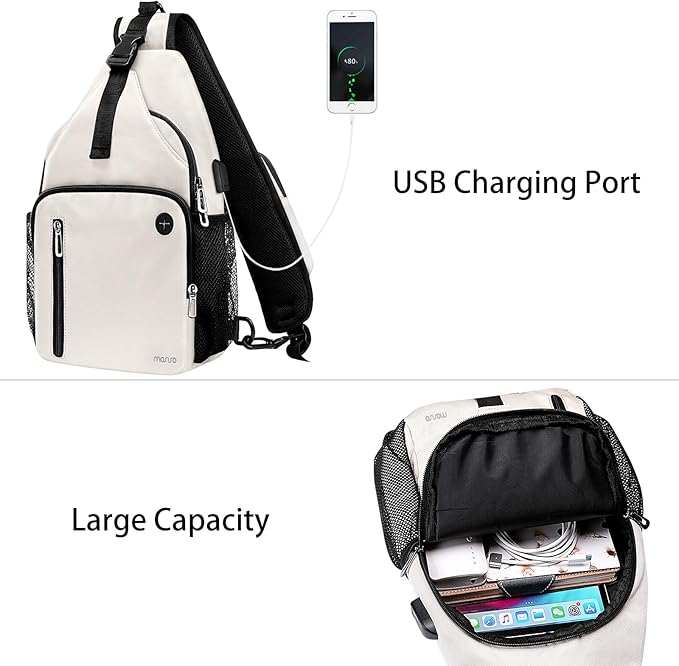 MOSISO Sling Backpack Bag, Crossbody Shoulder Bag Travel Hiking Daypack Chest - Image 2