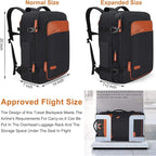 Travel Laptop Backpack, 42L Carry on Luggage, Flight Approved Expandable - Image 2