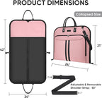 BALEINE Foldable Garment Bags For Travel, Carry On Garment Bags for Hanging - Image 4