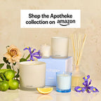 Apotheke Luxury Scented Reed Diffuser for Home, Canvas - 6.7 Fl Oz Essential Oil Aromatherapy - 10 Rattan Scent Sticks Room Diffuser - Long-Lasting Fragrance for Bedroom, Home, Bathroom