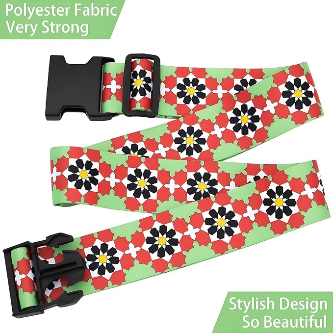 Flowers Luggage Straps for Suitcases, Adjustable Luggage Travel Belts to Keep - Image 5