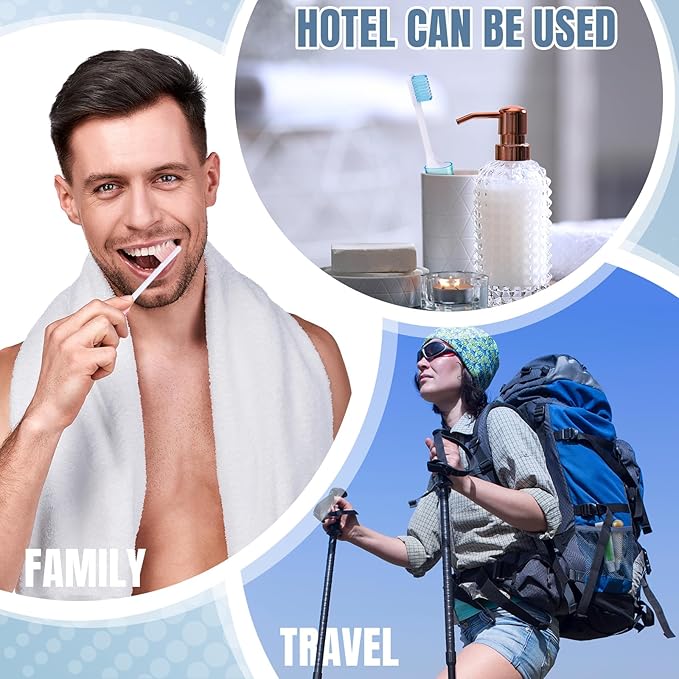Patelai 2 Pcs Travel Toothbrush Set, Soft Bristle Mini Foldable Tooth Brush - Image 6