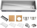 KRAUS Kore 57-inch Undermount Workstation 16 Gauge Single Bowl Stainless Steel - Image 19