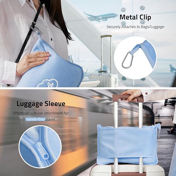 Travel Blanket, Ultra-Soft, Warm & Lightweight Travel Blanket Airplane - Image 5