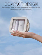 Popvibe Clear Makeup Bag Travel Cosmetic Case Transparent Toiletry Bag - Image 8