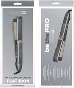 INFINITIPRO BY CONAIR Tourmaline Ceramic Flat Iron, 1-inch, Teal