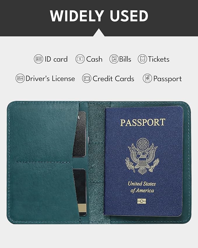 ALLIVE Genuine Leather Passport Holder - Image 4