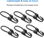 Bungee Cords with Dual Hooks, 12inch 6Pack Mini Bungee Straps 1/3 Inch Strong - Image 6