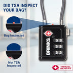 Brinks TSA Accepted Indicator Luggage Lock, New More Secure TSA008 Key - Image 2