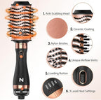 Hair Dryer Brush Blow Dryer Brush in One Hot Air Brush for Drying and Straightening, Volumizer Multi-Styler Smooth Curls for All Hair Types, Frizz-Free Blowout Brush for Salon Quality
