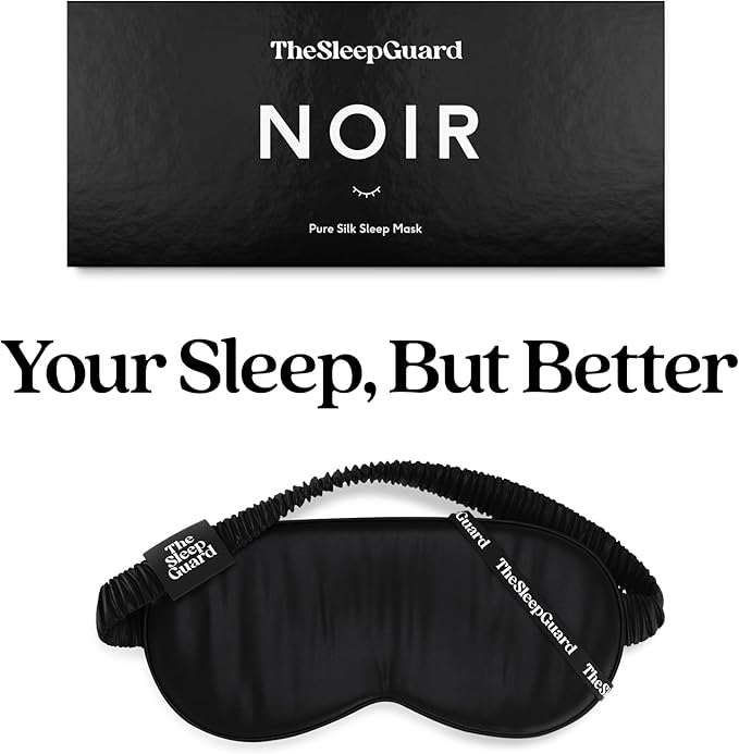 Pure Silk Sleep Mask Light Blocking Travel Essentials. Eye Masks - Image 6