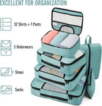 Veken 8 Set Packing Cubes for Travel Essentials, Suitcase Organizer Bags in 4 - Image 5