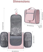 Narwey Hanging Toiletry Bag for Women Travel Makeup Bag Organizer Toiletries - Image 5