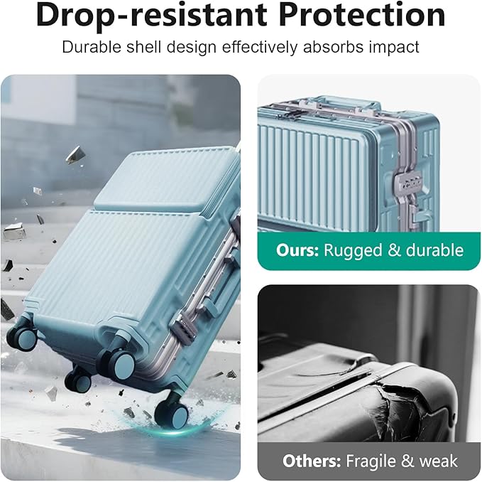 Hard Shell Luggage 28 Inch Travel Luggage, Carry-On Luggage Spinner TSA - Image 3