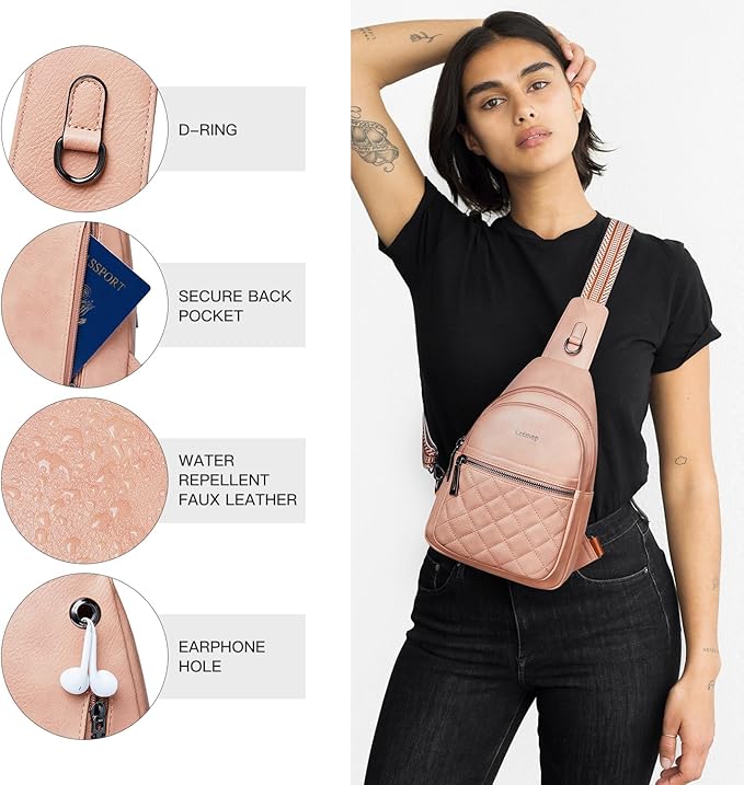 Sling Bag For Women Fanny Pack Crossbody Travel Shoulder Belt Bags Tote - Image 5