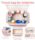 LEDAOU Toiletry Bag for Women, Quilted Travel Makeup Bag Organizer - Image 6