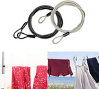 3mm 200CM/6.6ft Long Outdoor Travel Security Cable Lock, Braided Steel Coated - Image 5