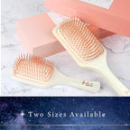 Pandora's Beauty Box Rose' Copper Massage Brush - Hair & Scalp Care, Dandruff Relief, Relaxation (Large)