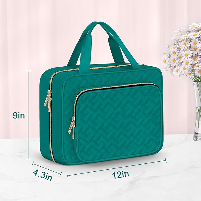 Wedama Toiletry Bag for Women, Large Cosmetic Travel Bag, Hanging Toiletry Bag - Image 5