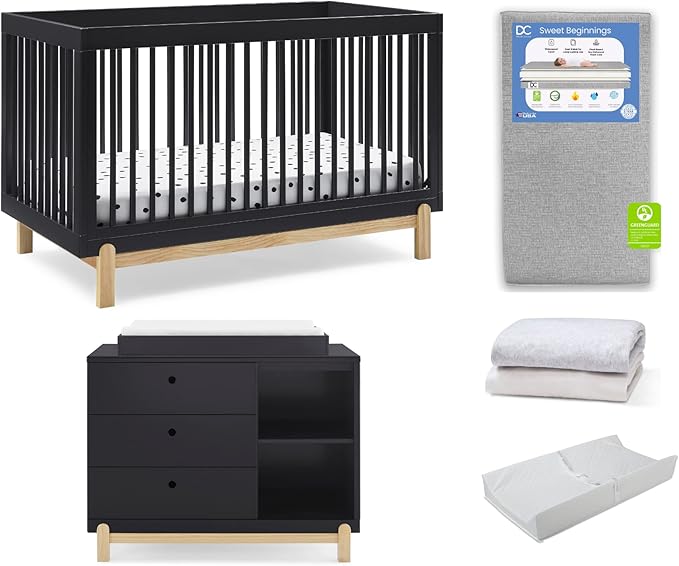 Delta Children Poppy 6-Piece Baby Nursery Furniture SetIncludes: Convertible by DeltaChildren