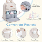 mommore Diaper Bag Backpack, Large Diaper Bag Expandable - Image 4