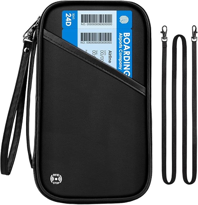 Travel Passport Wallets, Airtag Lightweight Family Passport Holder by PTRAVEL%C2%B7DESIGN