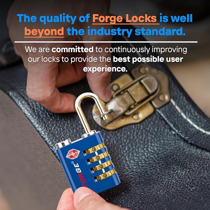 Forge Dual-Opening: Key or Combination Access Lock, TSA Approved Locks - Image 7
