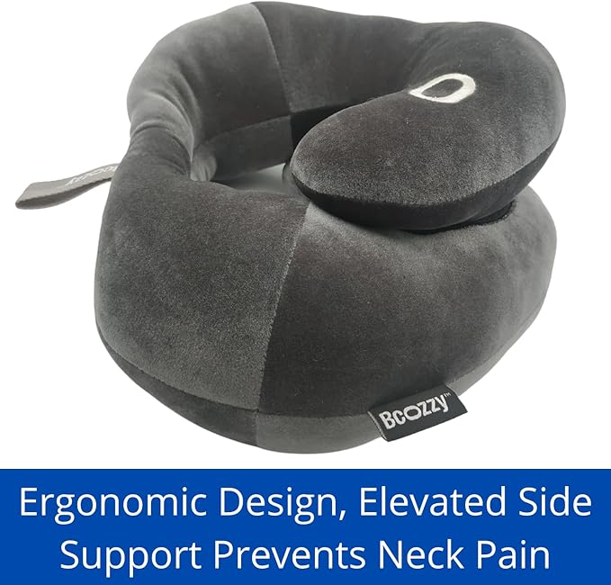 BCOZZY Flat Back Travel Neck Pillow – Patented Neck Pain Relief & Support - Image 4