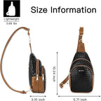 Telena Small Sling Bag for Women Leather Crossbody Fanny Packs Chest Bag for - Image 5
