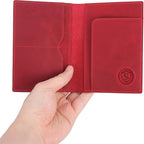 STAR VISTA Albatross Leather Travel Passport Holder, Minimalist Design - Image 7