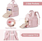 Large Makeup Backpack with 3 Clear Makeup Bags, Double Layers Professional Makeup Travel Case with Brushes Storage Section for Makeup Artists