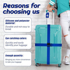 Weewooday 8 Pcs Luggage Straps Suitcase Tags Set - Image 4