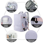 Hanples Large Travel Backpack for Women as Person Item Flight Approved - Image 5
