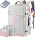 42L Travel Laptop Backpack, Expandable Carry-on Luggage, Anti-Theft Business by BAGODI