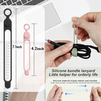 Nearockle Silicone Cable Ties Cord Organizer - Image 2