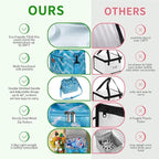 iknoe Large Foldable Cooler Bag, 8.5L Insulated Lunch Bag, Leakproof Lunch - Image 3