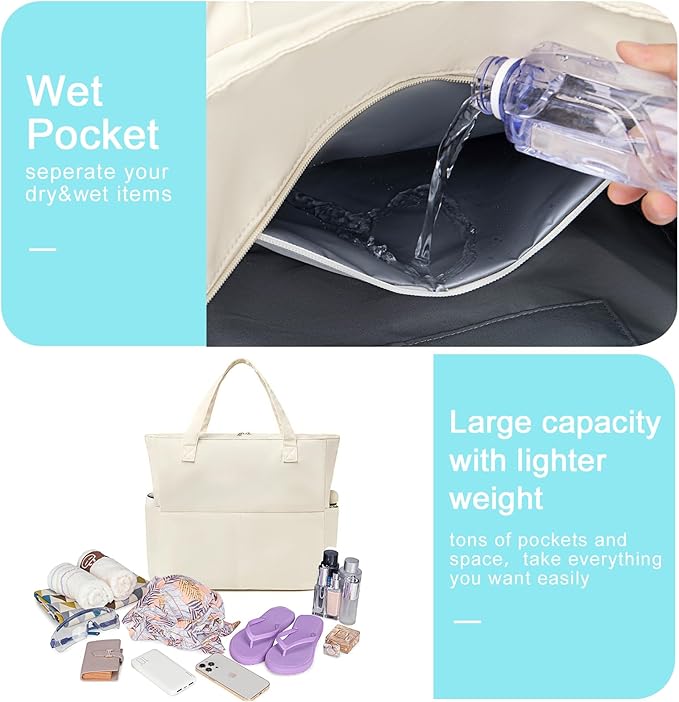Waterproof Beach Tote Pool Bags - Image 7