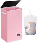 SOLEDI Laundry Hamper with Lid 100L Large & Tall Collapsible Laundry Basket by SOLEDI