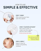Pure Hyaluronic Melting Snowball Capsule (30ea) – 99.5% Pure Hyaluronic Acid – One Capsule Delivers 1.6 Bottles Worth of Serum Hydration – For Sensitive Skin, Freeze-Dried Format