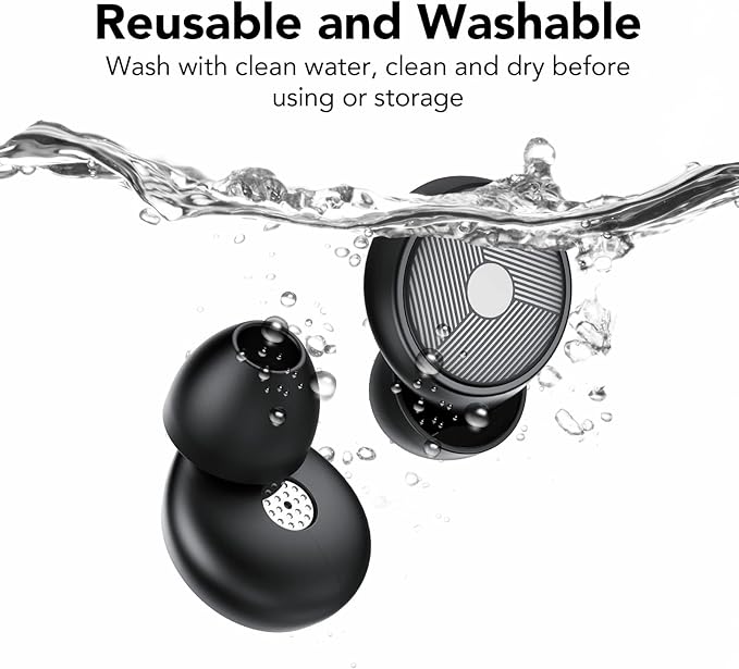Ear Plugs for Sleeping Noise Cancelling -45dB, Soft and Reusable Silicone - Image 7