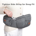 Sunveno Hip Baby Carrier with Seat, Ergonomic Baby Hip Carrier, Front-Facing - Image 3