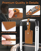 Premium Genuine Leather Luggage Tags - Image 4
