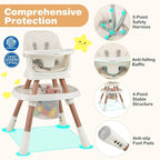 BABY JOY 16 in 1 High Chair, Convertible Baby Highchair - Image 5