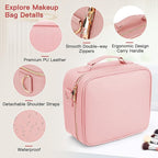 Travel Makeup Bag with LED Mirror, Cosmetic Bags - Image 4