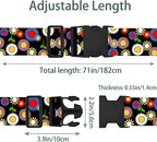 Sunflowers Luggage Straps for Suitcases, Adjustable Luggage Travel Belt to Keep - Image 2