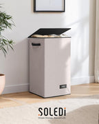 SOLEDI Laundry Hamper with Lid 90L Large & Tall Collapsible Laundry Basket - Image 8