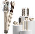 DORISILK 8 in 1 Hair Styler & Hair Dryer Brush Blow Dryer, 110,000 RPM High-Speed Hot Brush Styler Auto Wrap Curlers, Frizz-Free Ionic for Straightening Curling Volumizing Fast Drying, Champagne Gold