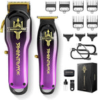 SUPRENT® PRO Professional Hair Clippers for Men- Barber Clippers Set Brushless Motor, Cordless Hair Clipper with Zero Gap Hair Trimmer- Premium Hair Cutting kit Gift for Men